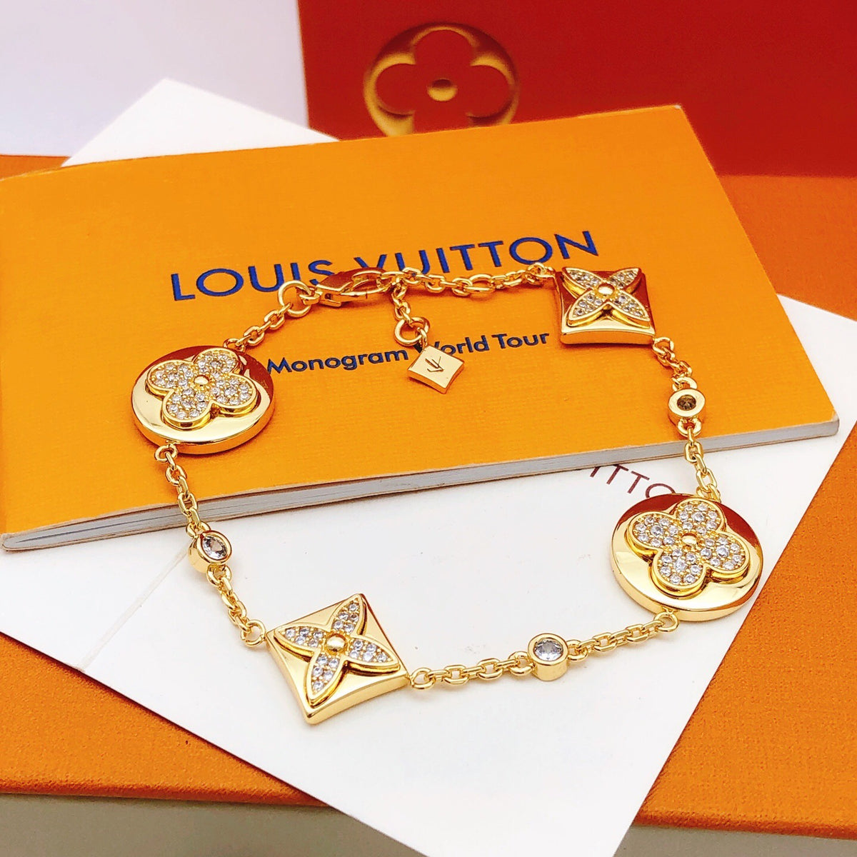 Louis Vuitton Flower Crystal Accent Bracelet - album image 1