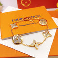 Louis Vuitton Gold-Tone Flower Crystal Accent Bracelet - album image 1