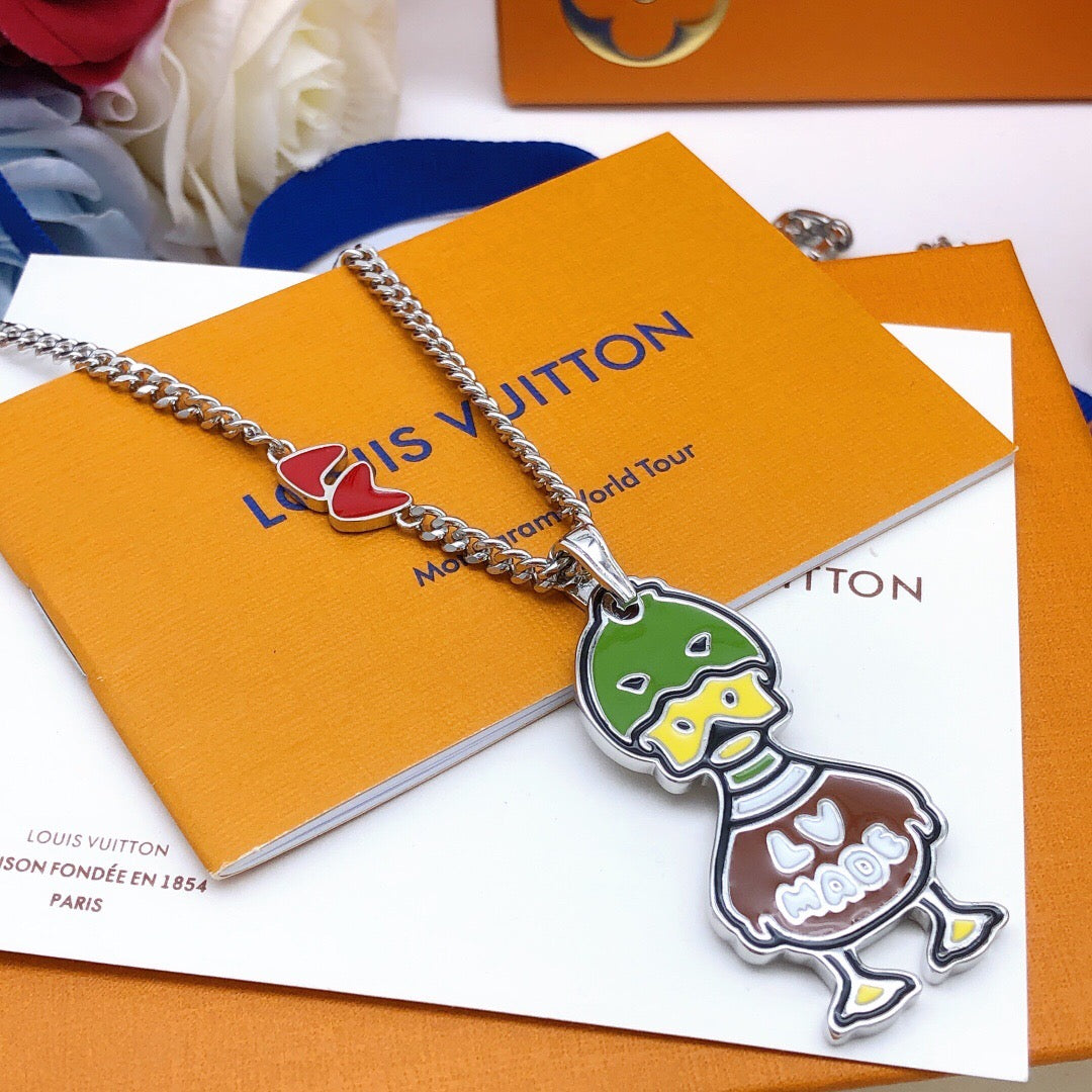 Louis Vuitton Duck Character Pendant Necklace - album image 3