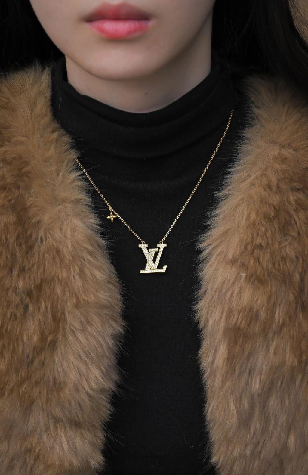 Louis Vuitton Gold-Tone Crystal Accent Necklace - album image 10