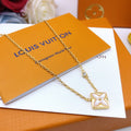 Louis Vuitton White Mother-of-Pearl Monogram Necklace - album image 1
