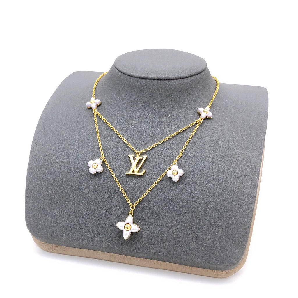 Louis Vuitton Double-Layer Flower Necklace - album image 5