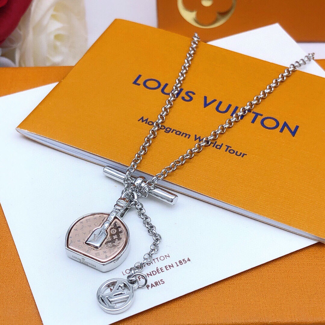 Louis Vuitton Silver-Tone Mini Bag Necklace - album image 1