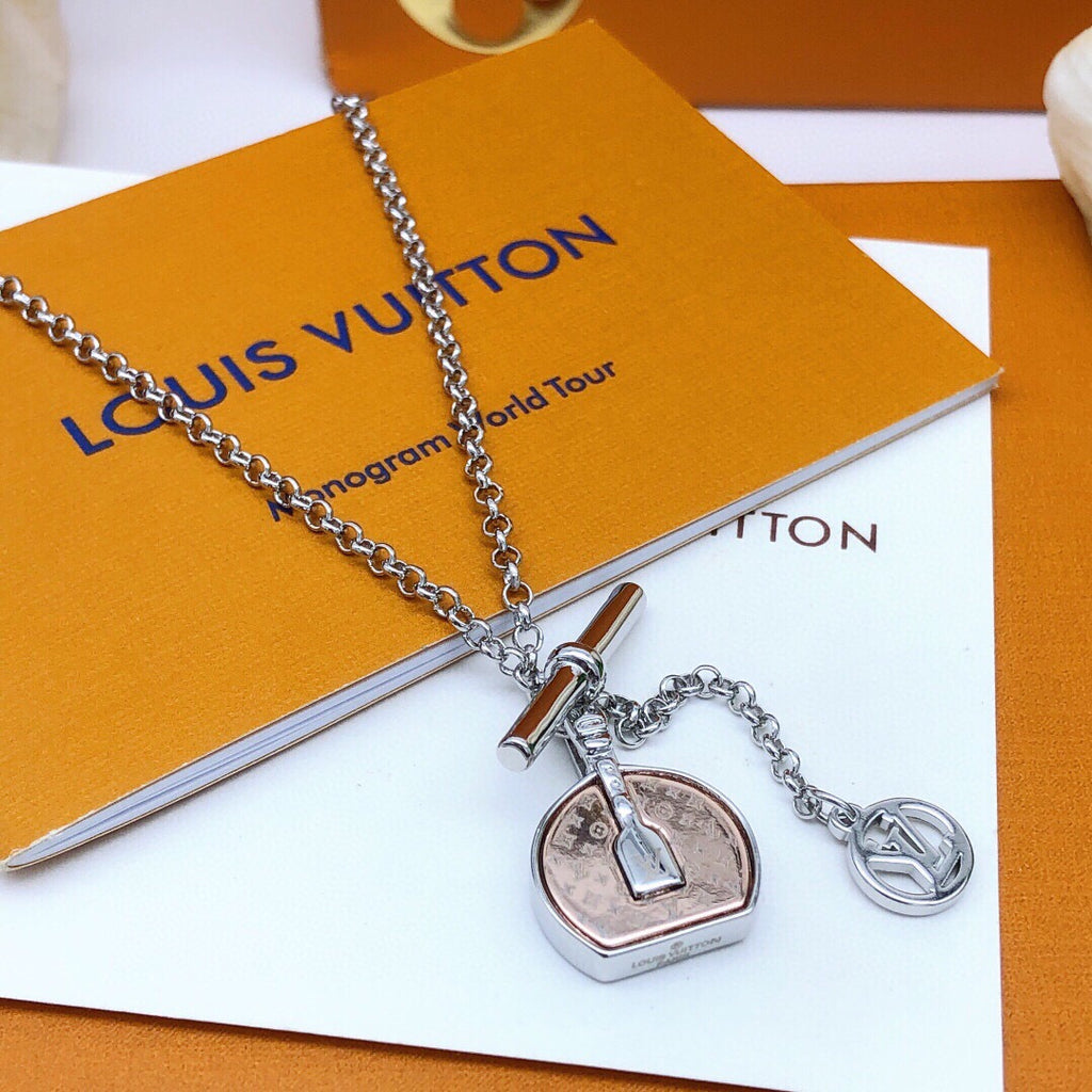 Louis Vuitton Silver-Tone Mini Bag Necklace - album image 3