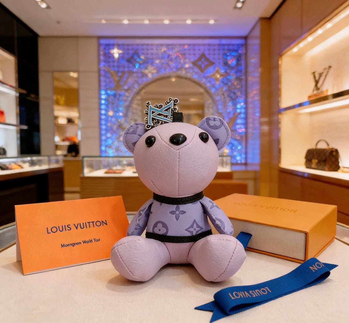 Louis Vuitton Lilac Monogram Bear Keychain - album image 2