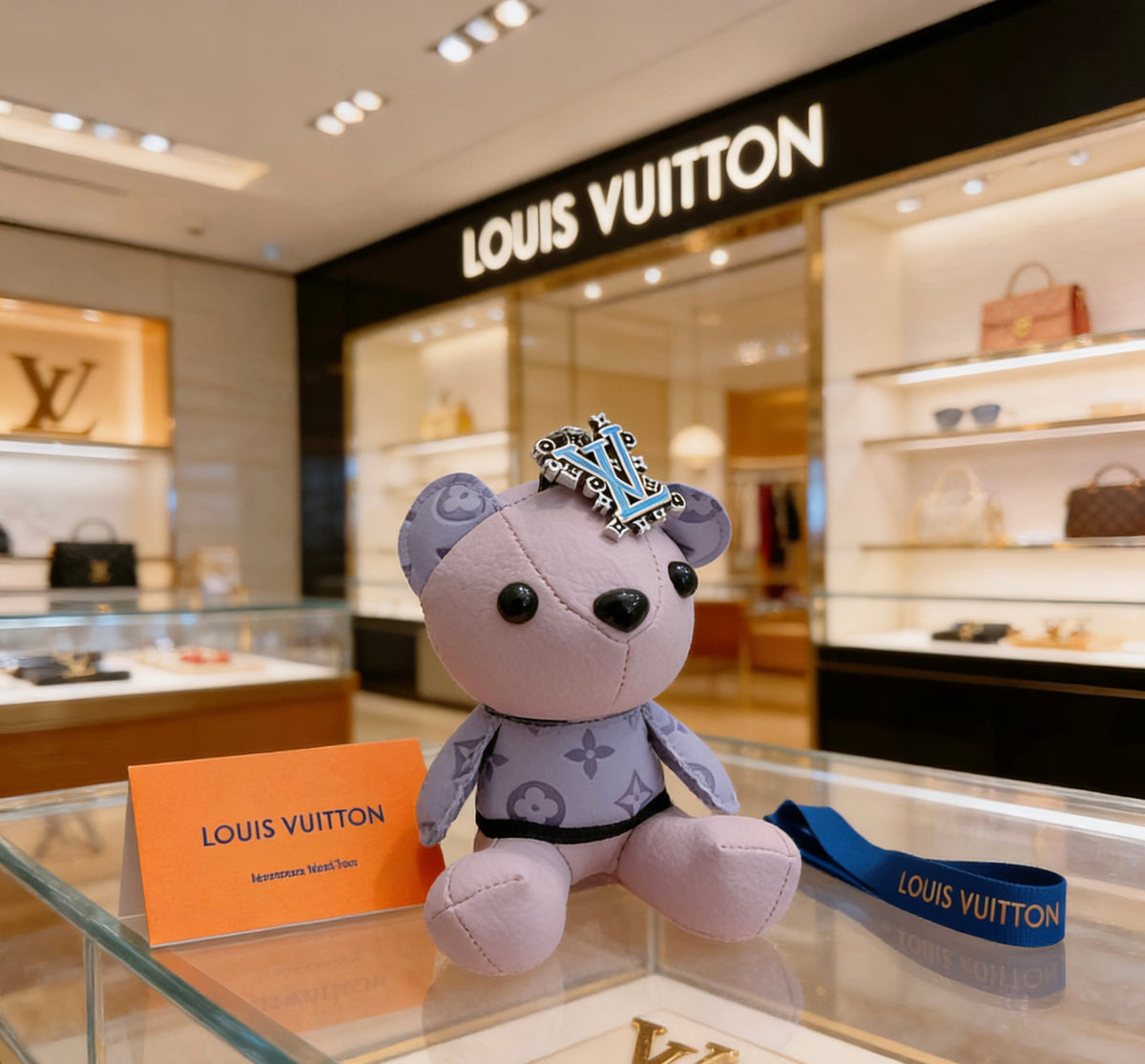 Louis Vuitton Lilac Monogram Bear Keychain - album image 3