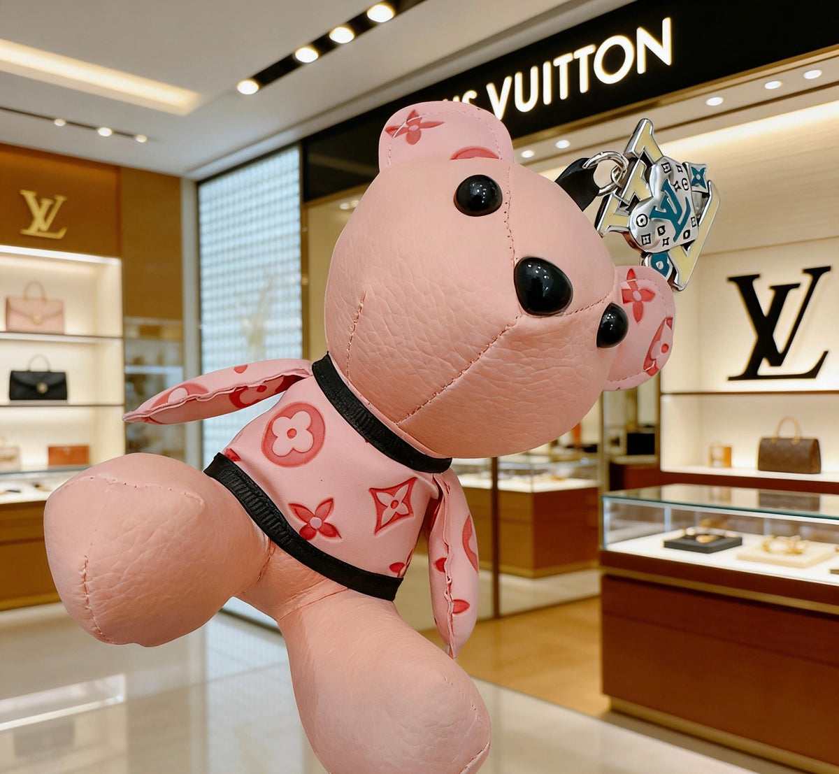 Louis Vuitton Pink Monogram Bear Keychain - album image 3