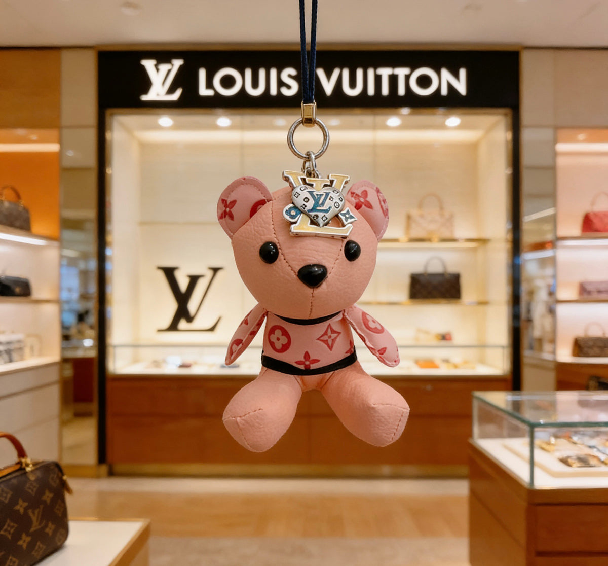 Louis Vuitton Pink Monogram Bear Keychain - album image 4