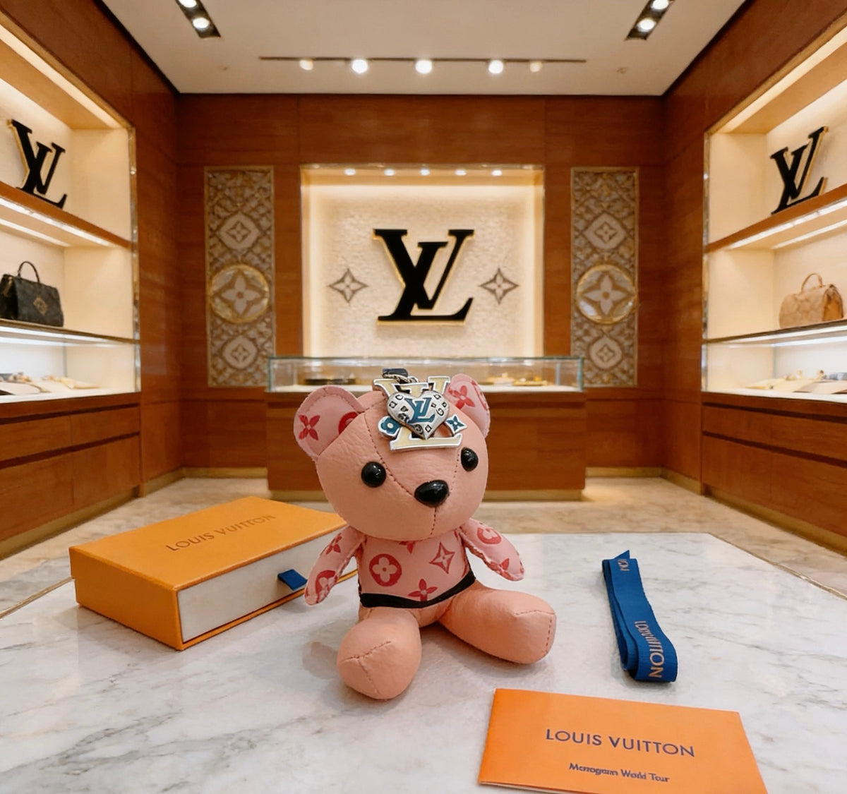 Louis Vuitton Pink Monogram Bear Keychain - album image 6