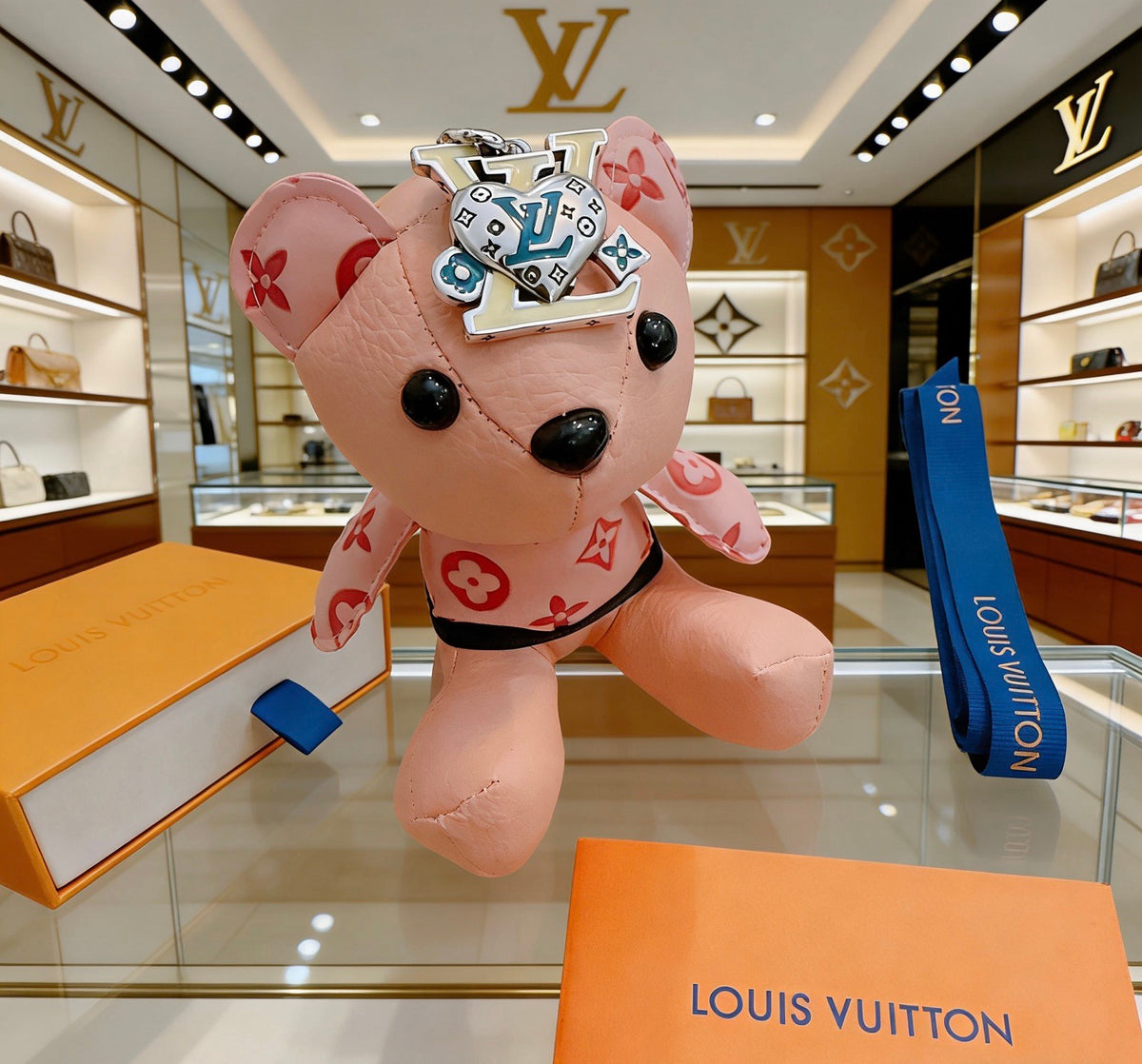 Louis Vuitton Pink Monogram Bear Keychain - album image 2