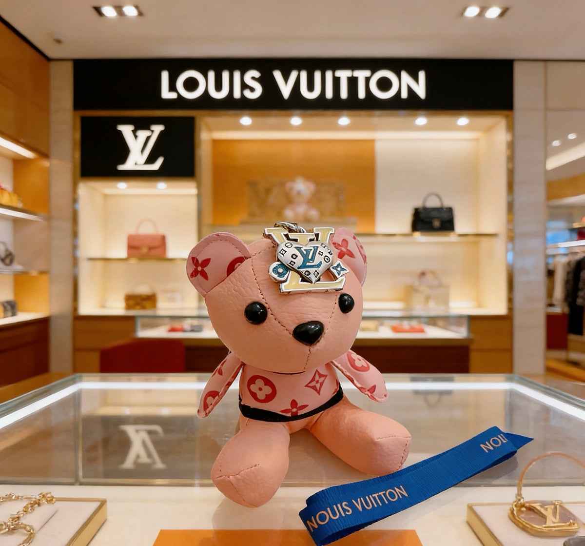 Louis Vuitton Pink Monogram Bear Keychain - album image 1