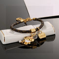 Louis Vuitton Push Flower Monogram Crystal Accent Bangle - album image 1