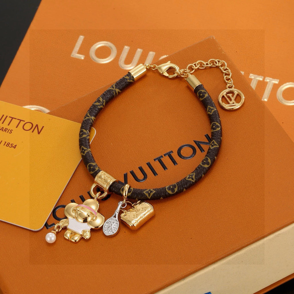 Louis Vuitton Push Flower Monogram Crystal Accent Bangle - album image 6