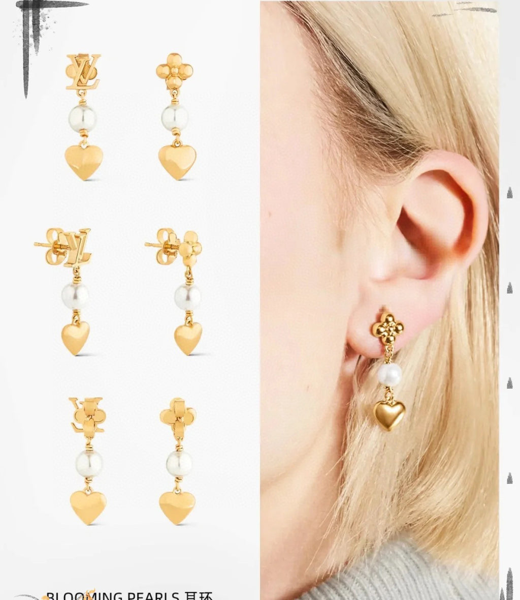 Louis Vuitton LV Letter Stud Earrings - album image 3