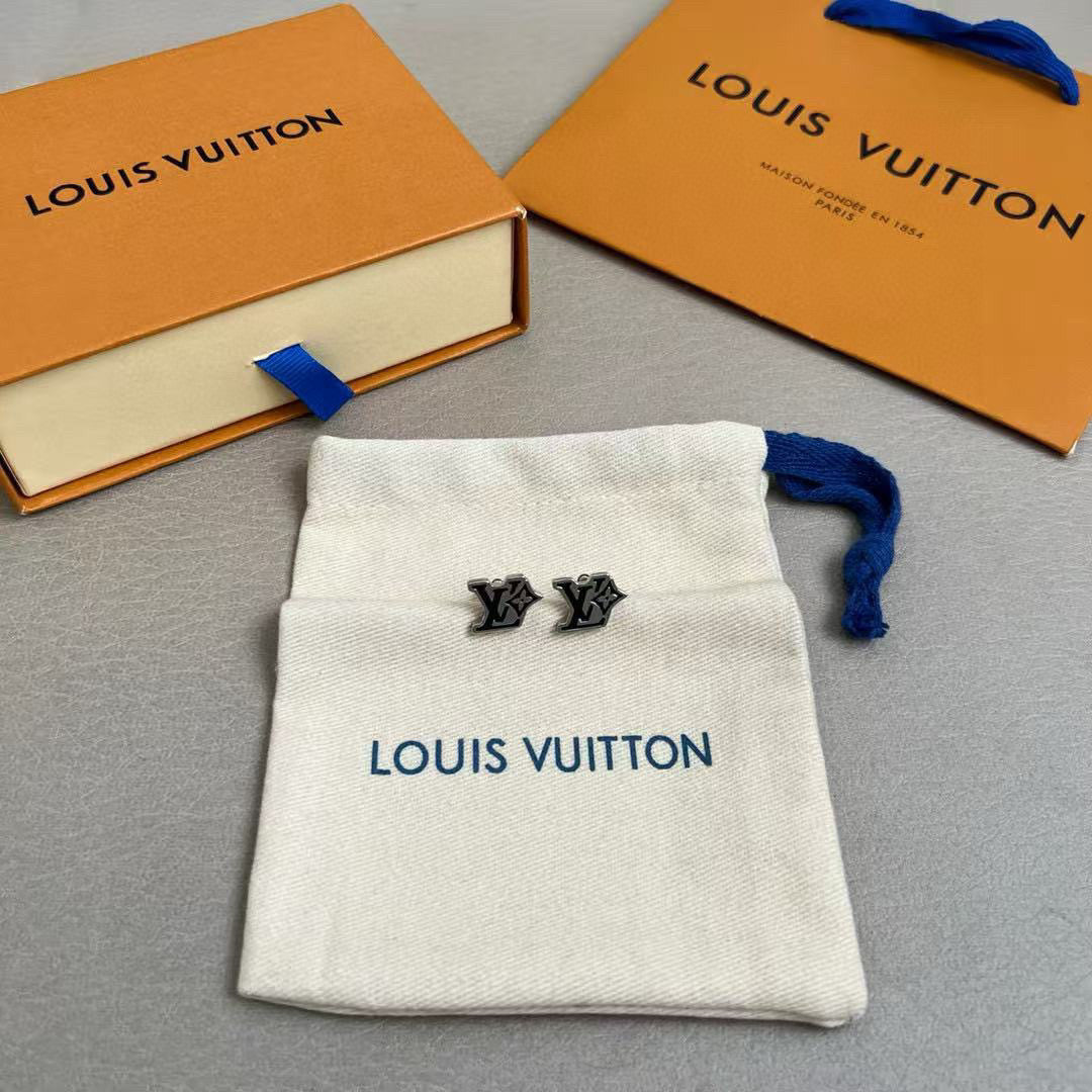 Louis Vuitton LV Letter Stud Earrings - album image 4