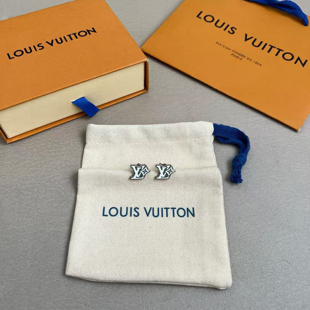Louis Vuitton LV Letter Stud Earrings - album image 6