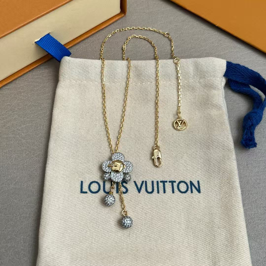 Louis Vuitton Sunflower LV Letter Necklace - album image 4
