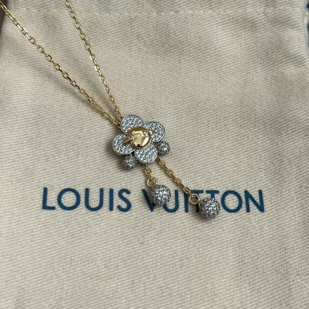 Louis Vuitton Sunflower LV Letter Necklace - album image 6