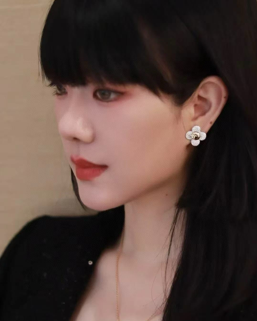 Louis Vuitton Sunflower LV Letter Stud Earrings - album image 3