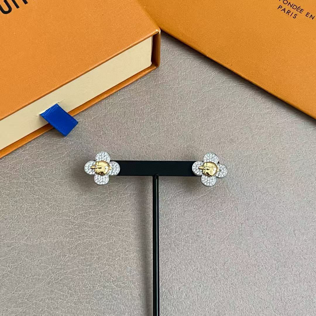 Louis Vuitton Sunflower LV Letter Stud Earrings - album image 5