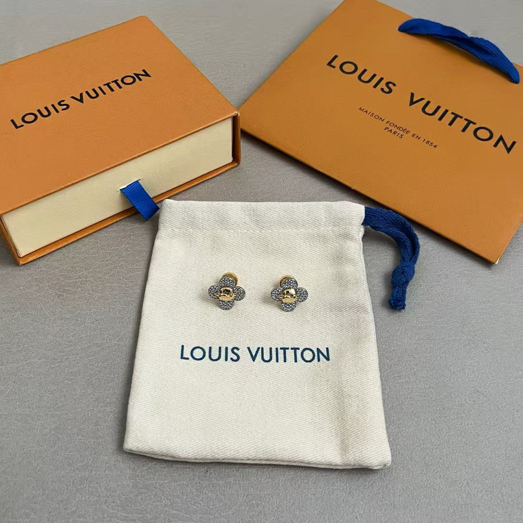 Louis Vuitton Sunflower LV Letter Stud Earrings - album image 6