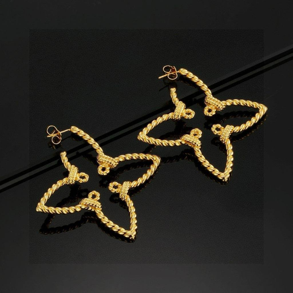 Louis Vuitton Iconic Clover Flower Monogram Openwork Twisted Earrings - album image 7