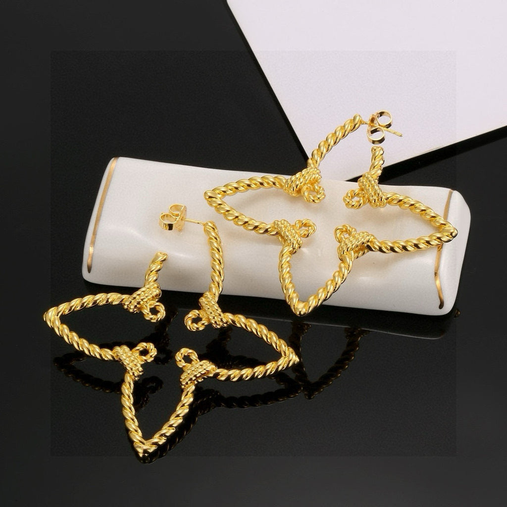 Louis Vuitton Iconic Clover Flower Monogram Openwork Twisted Earrings - album image 8