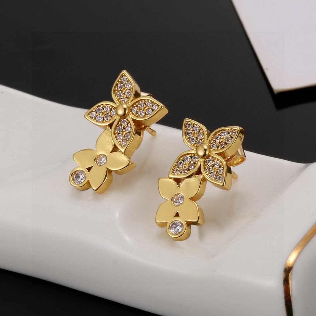 Louis Vuitton LV Letter Stud Earrings - album image 1