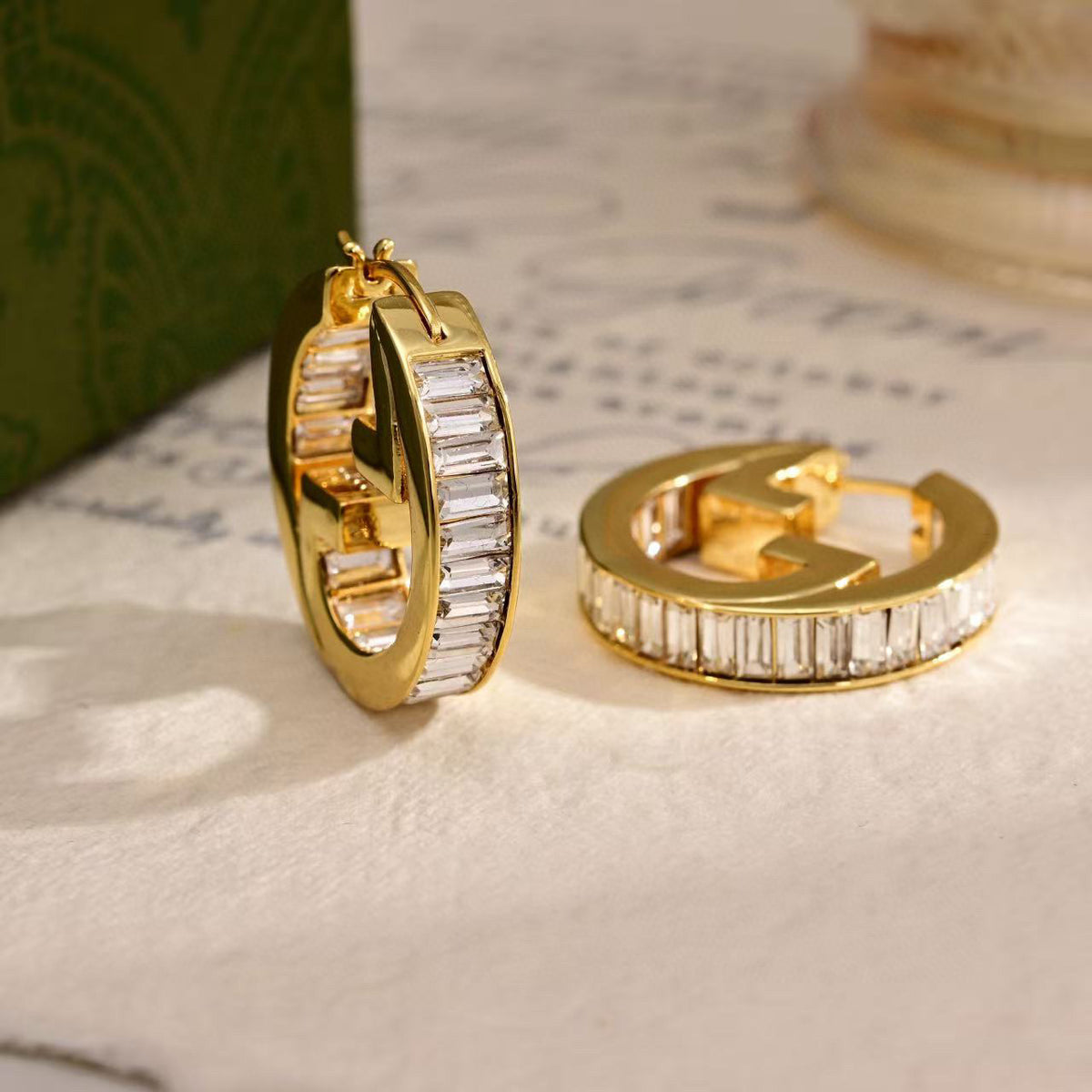 Gucci Crystal Accent Stud Earrings - album image 3