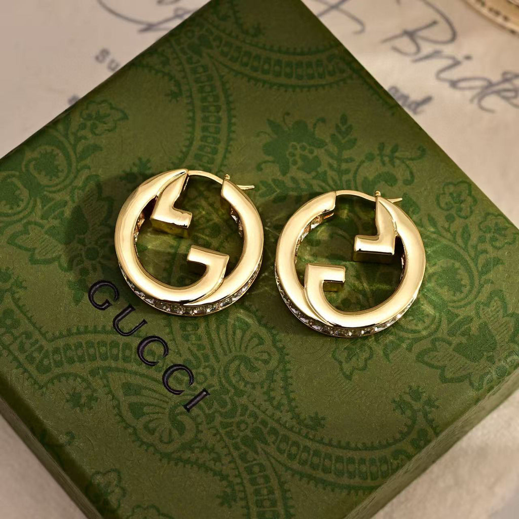 Gucci Crystal Accent Stud Earrings - album image 2
