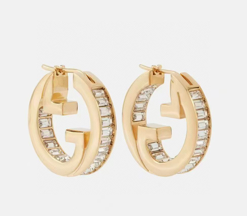 Gucci Crystal Accent Stud Earrings - album image 1