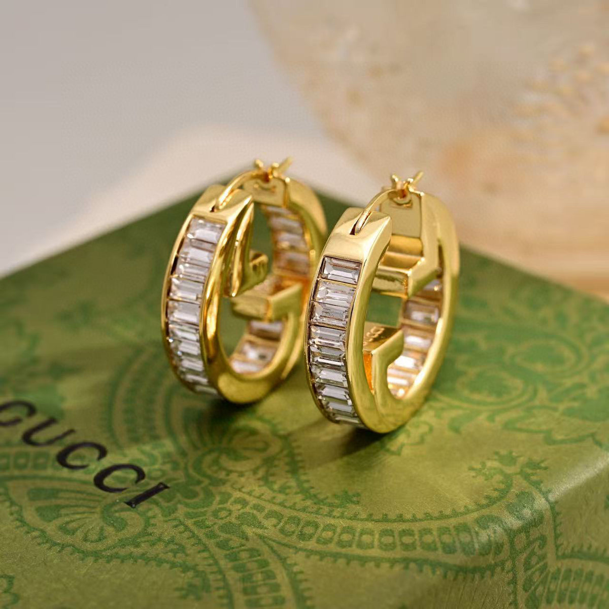 Gucci Crystal Accent Stud Earrings - album image 6