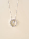 Chanel Silver-Tone Circular Pendant Necklace - album image 1