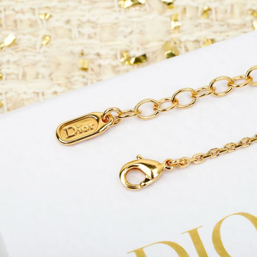 Dior Metallic Bow Pendant Necklace - product image 7