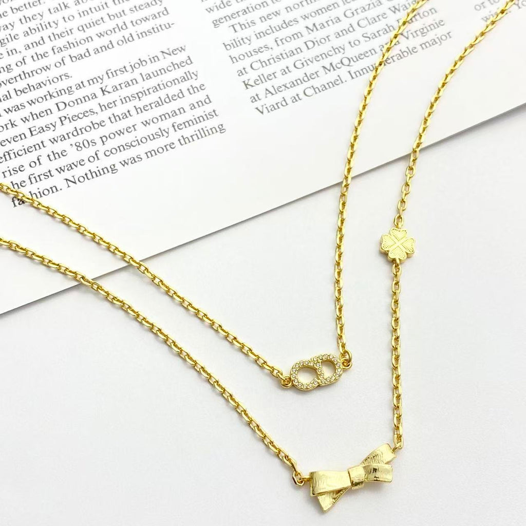 Dior CD Double-Layer Bow Necklace - product image 6