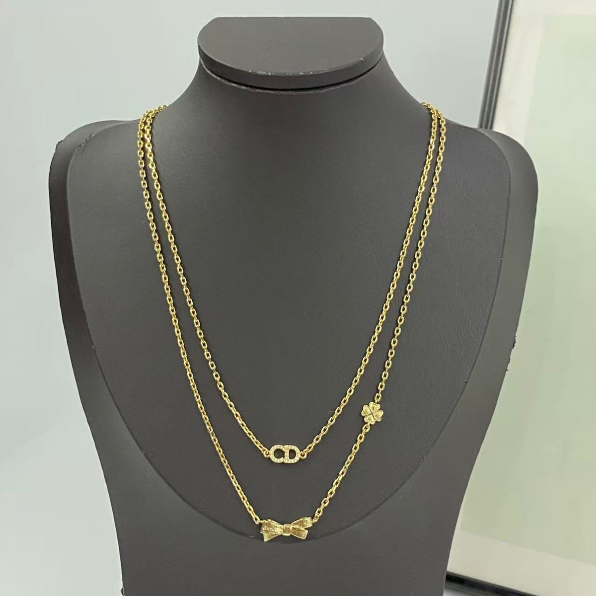 Dior CD Double-Layer Bow Necklace - product image 7