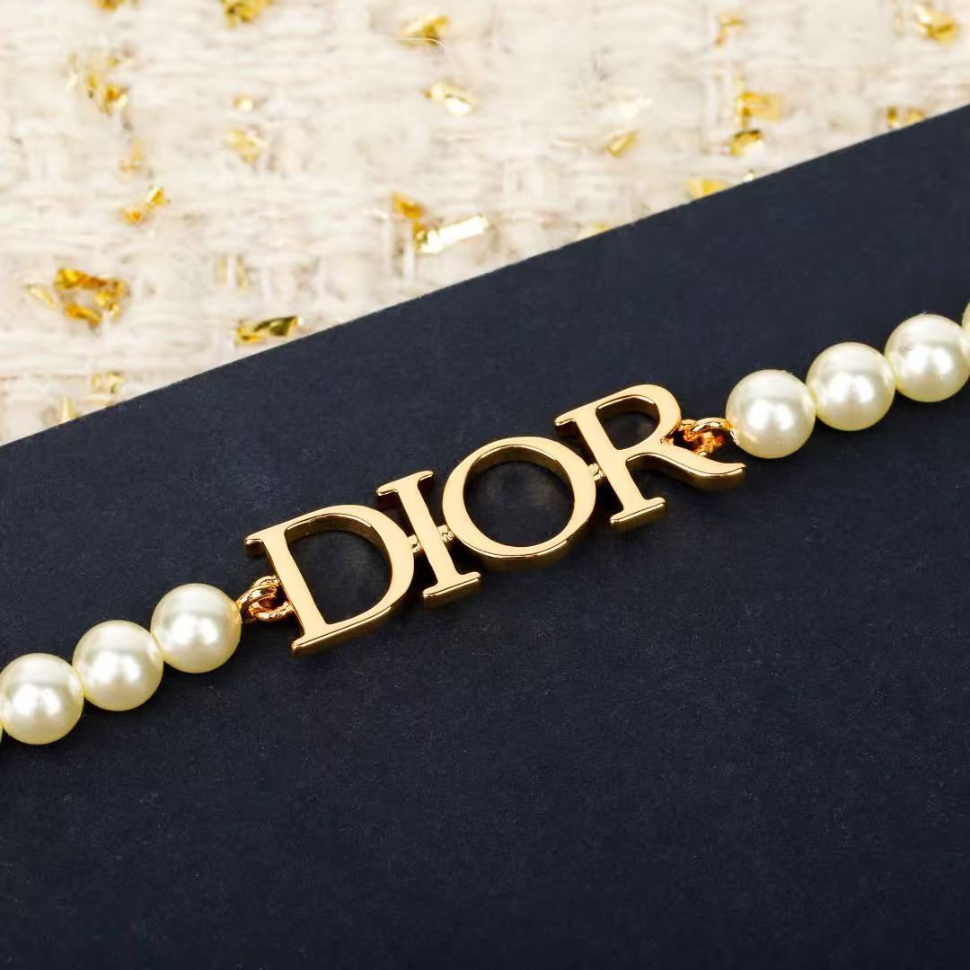 Dior J'Adior Pearl-Look Letter Necklace - product image 3