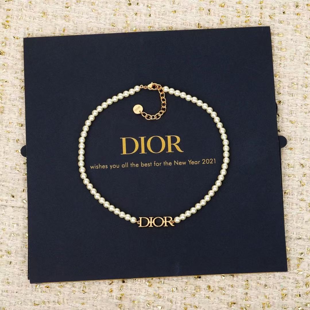 Dior J'Adior Pearl-Look Letter Necklace - product image 6