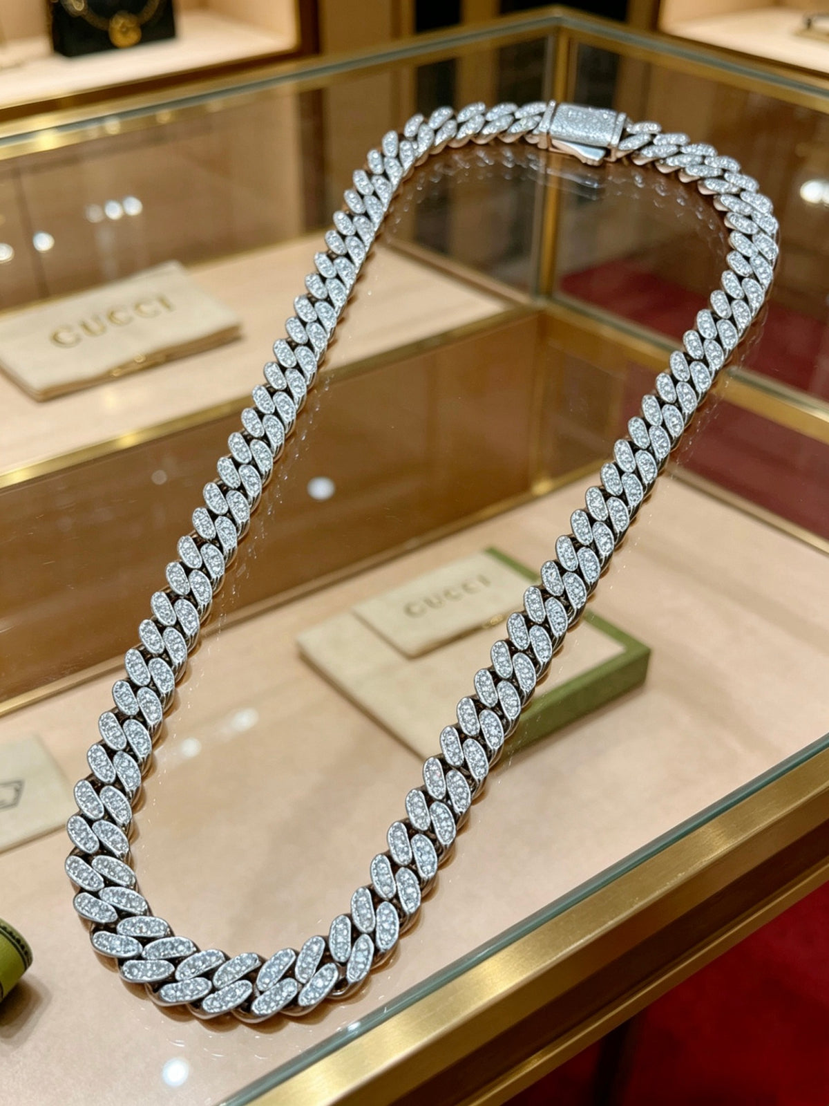 Gucci Anger Forest Interlocking G Crystal Accent Chain Necklace - album image 9