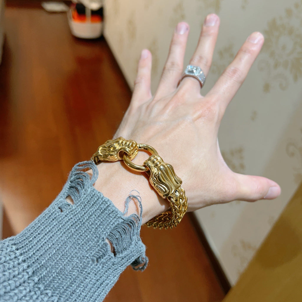 Gucci Gold-Tone Wide Woven Open Bangle - album image 7