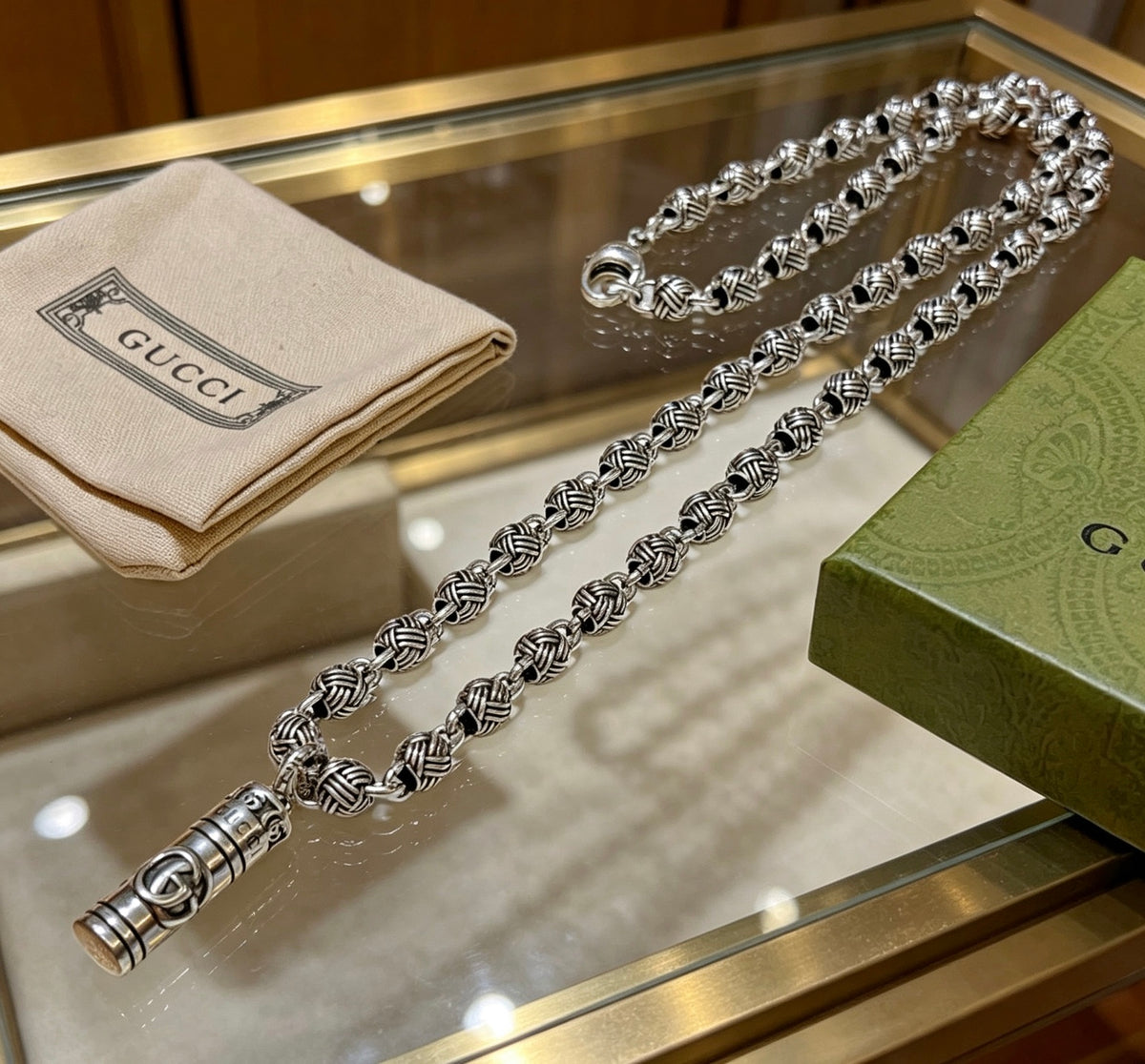 Gucci Anger Forest Interlocking G Chain Necklace - album image 8