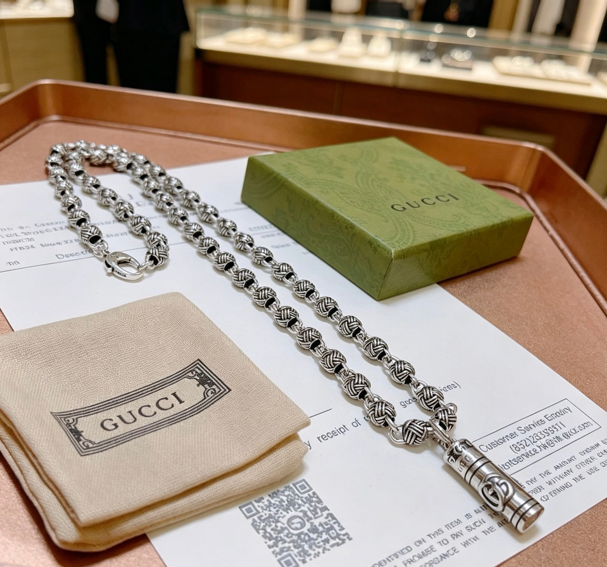 Gucci Anger Forest Interlocking G Chain Necklace - album image 9