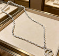 Gucci Anger Forest Interlocking G Antiqued Chain Necklace - album image 1