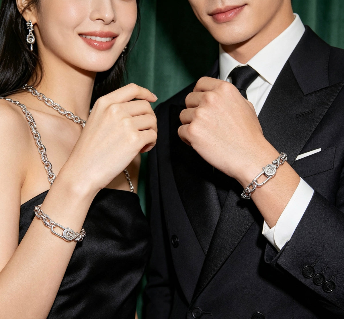Gucci Anger Forest Interlocking G Antiqued Chain Bracelet - album image 3