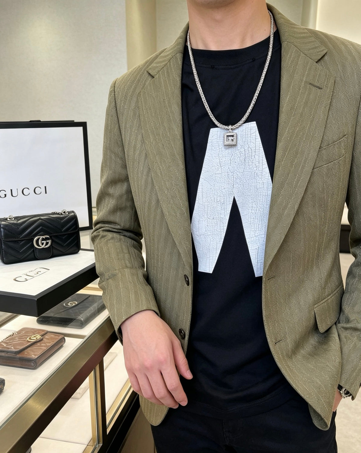 Gucci Anger Forest Interlocking G Chain Necklace - album image 8