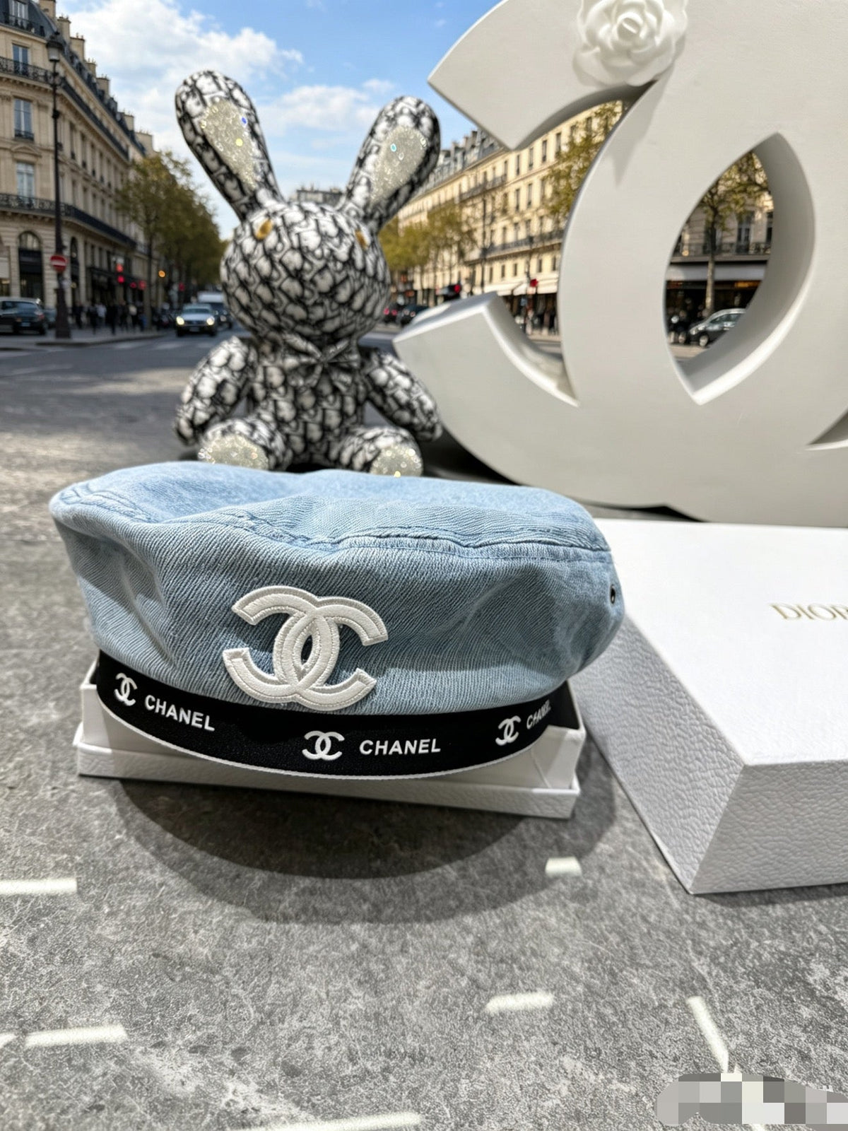 Chanel Denim Beret - image 4
