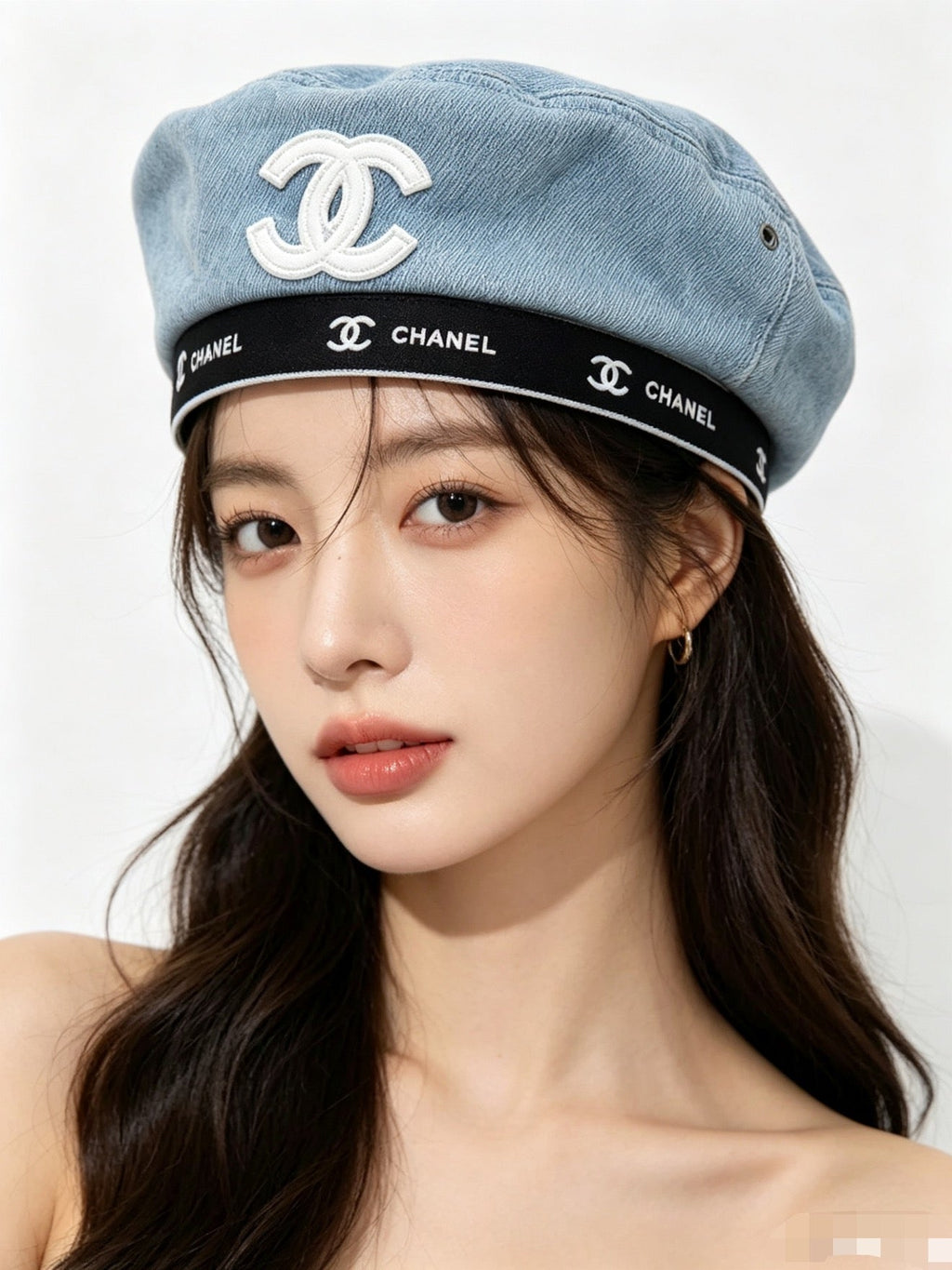 Chanel Denim Beret - image 3
