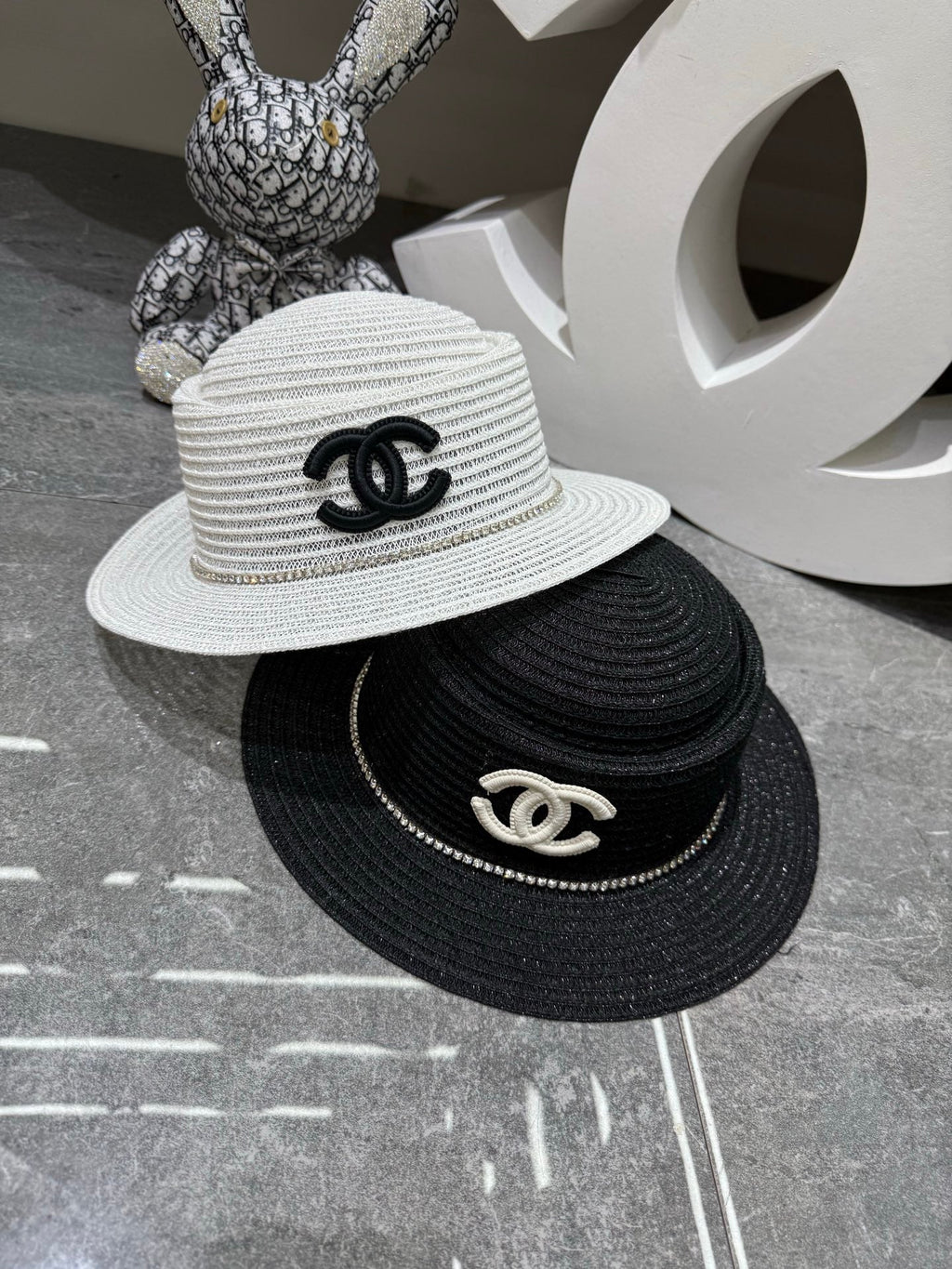 Chanel Woven Open Knit Hat - image 9
