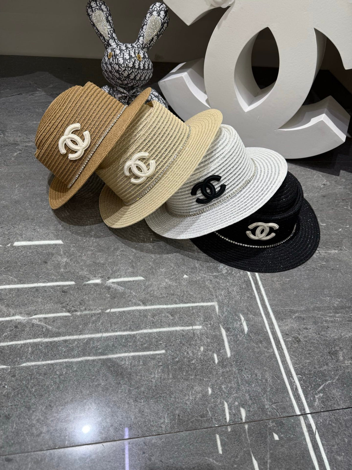 Chanel Woven Open Knit Hat - image 6