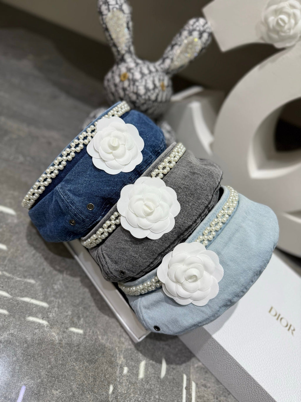Chanel Denim Woven Beret - image 3